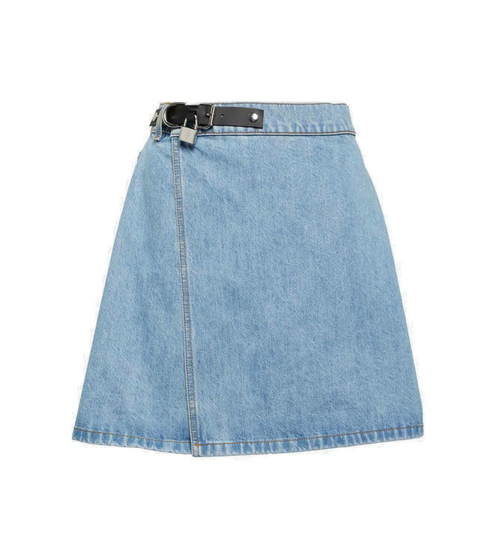 Photo: JW Anderson Padlock denim miniskirt