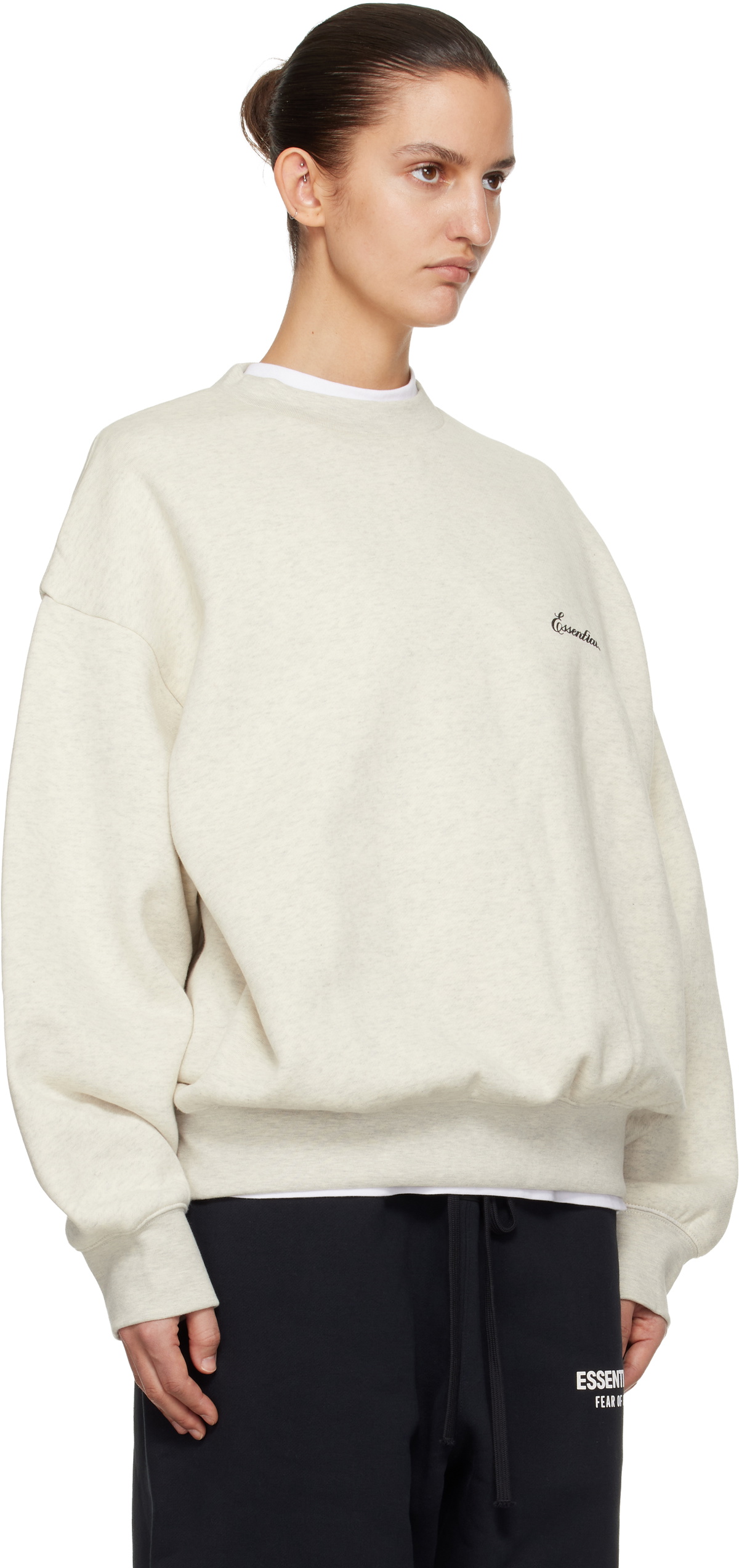Fear of God ESSENTIALS Off-White Classic Crewneck Sweatshirt