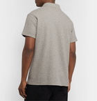 Saturdays NYC - Davies Ribbed Mélange Cotton Polo Shirt - Gray