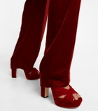 Jimmy Choo - Heloise 120 velvet platform sandals