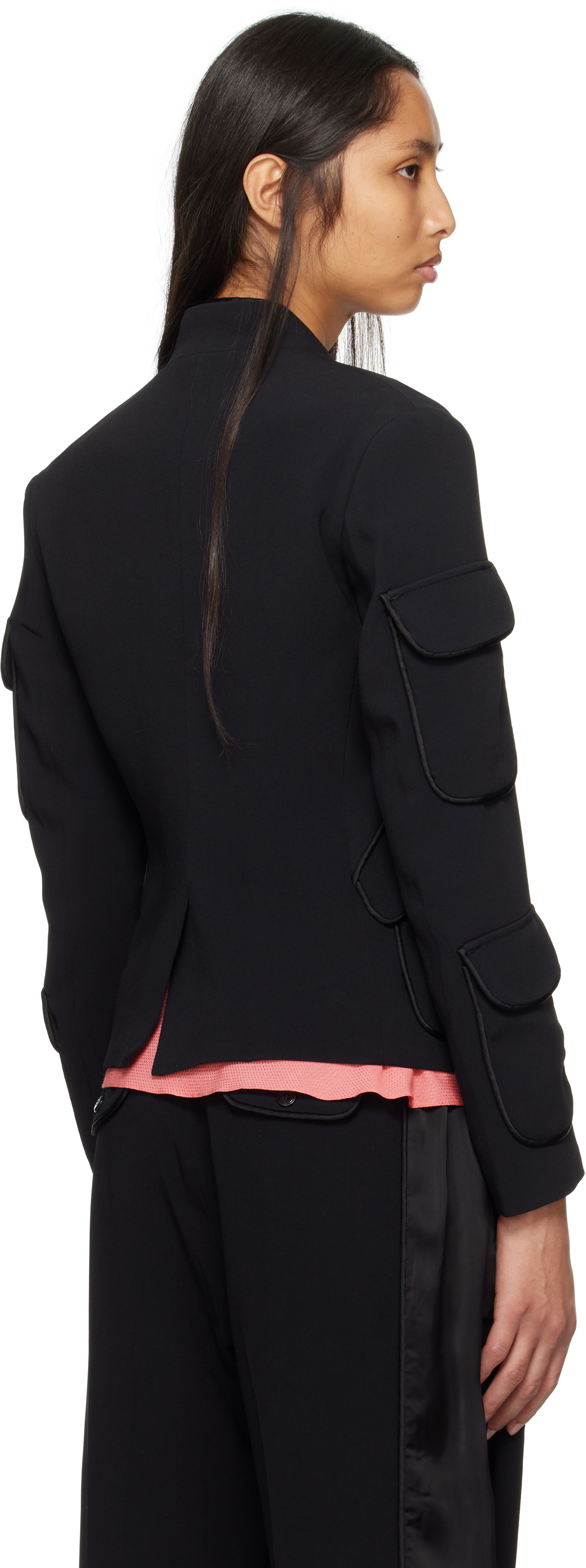 Kiko Kostadinov Black Cauda Tailored Blazer
