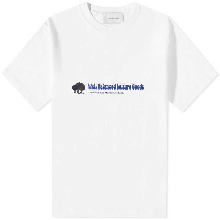 Photo: Café Mountain Men's Leisure Goods T-Shirt in White