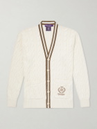 Ralph Lauren Purple label - Wimbledon Capsule Cotton and Silk Cardigan - Neutrals