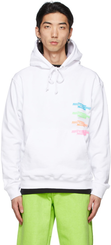 Photo: We11done White Logo 'Homesick' Hoodie