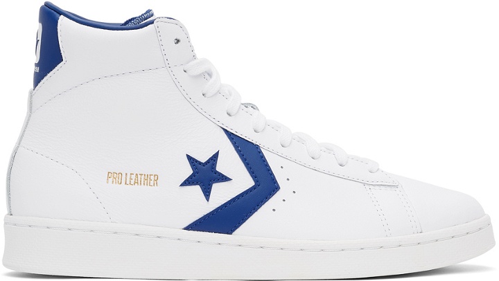Photo: Converse White 'Converse Color' Pro Leather High Top Sneakers