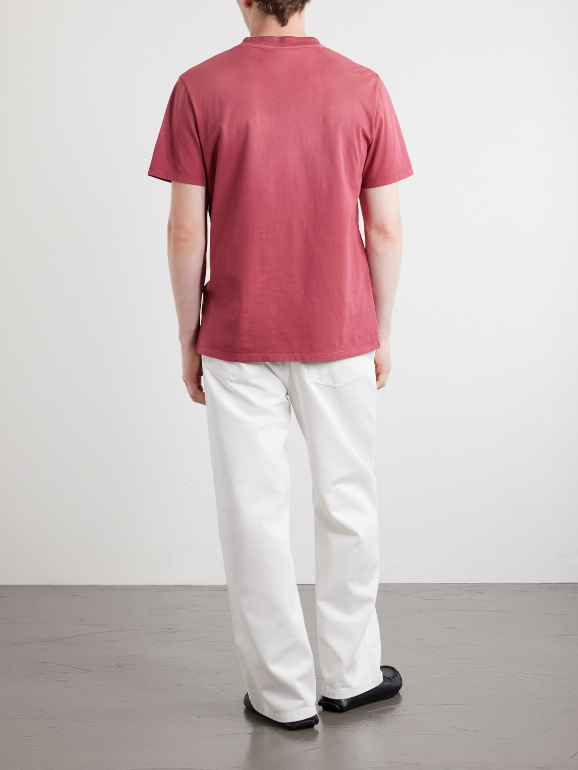 LOEWE - Anagram-Embroidered Cotton-Jersey T-Shirt - Red