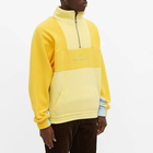 Drôle de Monsieur Men's Colour Blocked Drole Quarter Zip in Yellow