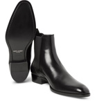 Saint Laurent - Polished-Leather Chelsea Boots - Men - Black