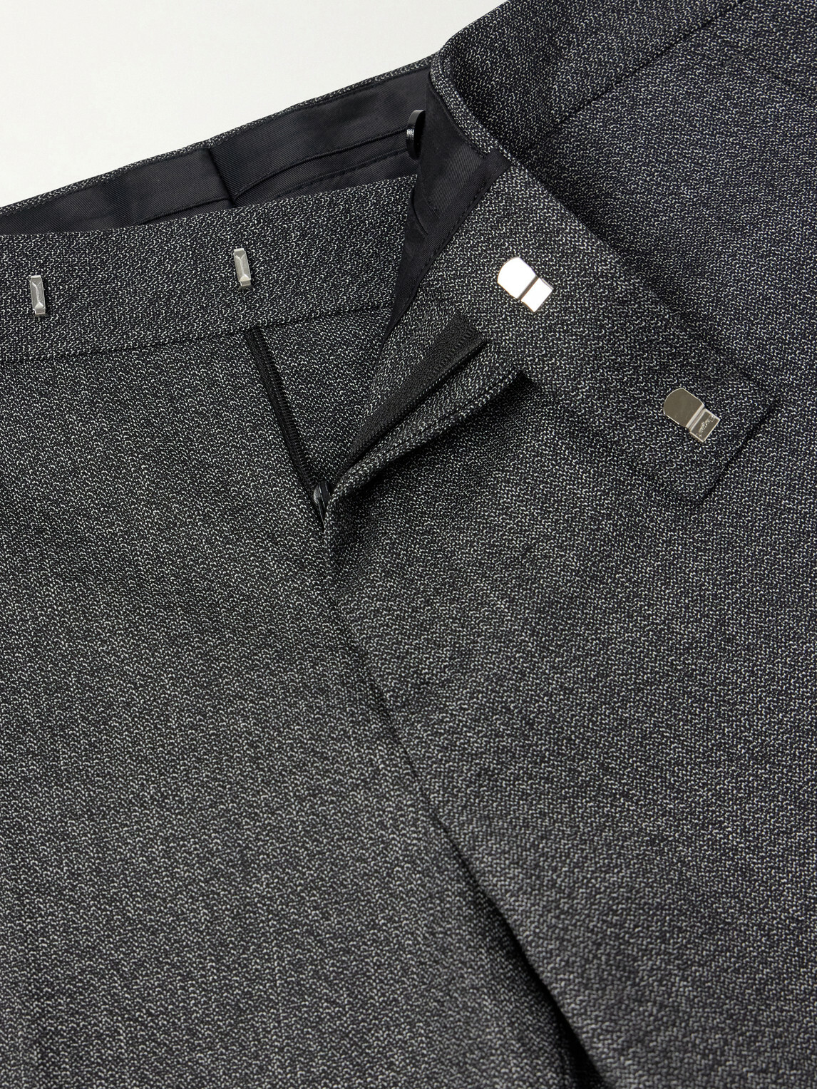 Lardini - Straight-Leg Wool Suit Trousers - Gray