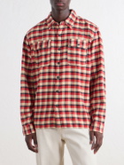 RRL - Matlock Checked Cotton-Flannel Shirt - Red