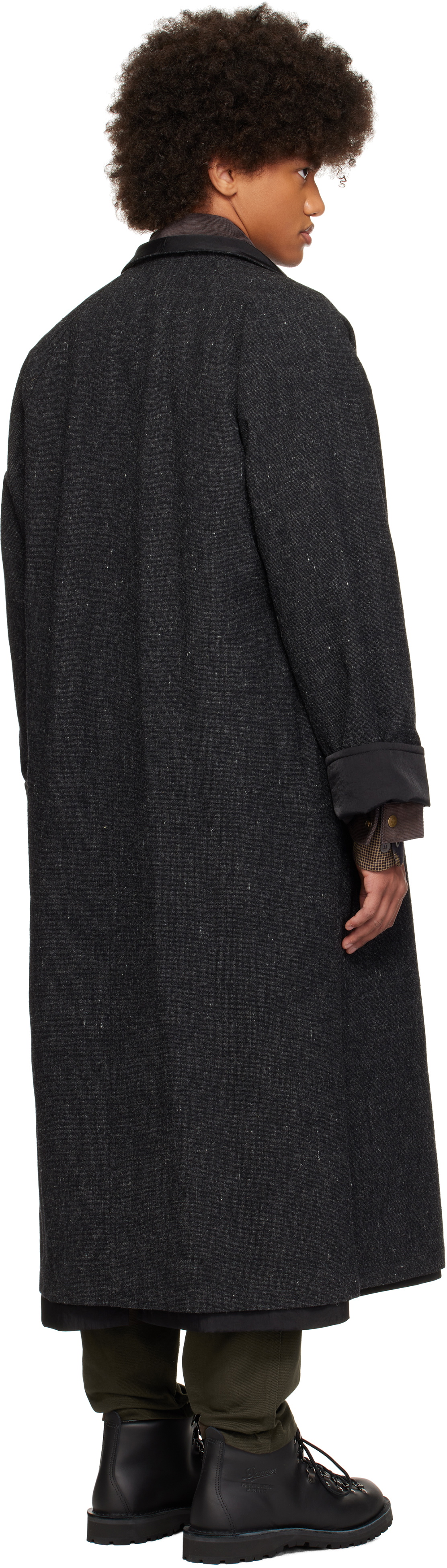 YOHJI YAMAMOTO Gray I-Raglan Reversible Coat