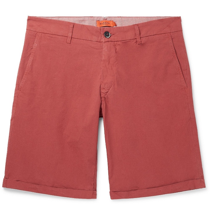 Photo: Barena - Stretch-Cotton Chino Shorts - Red
