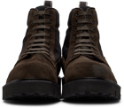 Paul Smith Brown & Black Suede Dizzie Boots