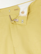Paul Smith - Straight-Leg Cotton and Linen-Blend Suit Trousers - Yellow