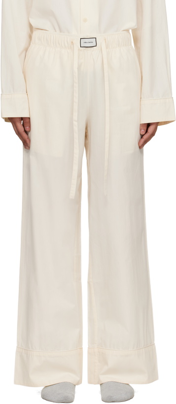 Photo: Entire Studios Off-White Pajama Lounge Pants