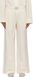 Entire Studios Off-White Pajama Lounge Pants