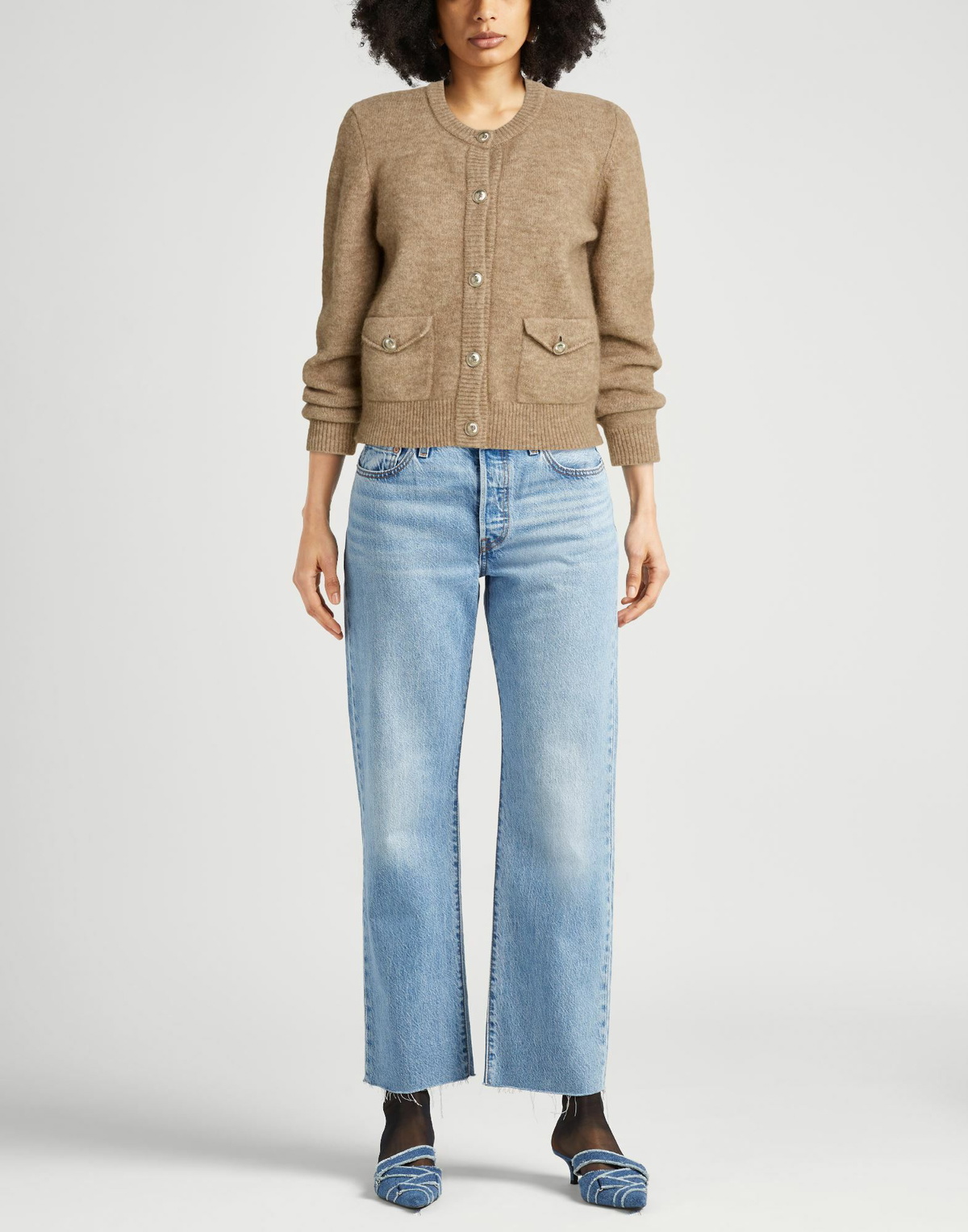 Maje Womens Cardigan Light brown