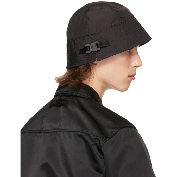 1017 ALYX 9SM Black Narrow Buckle Bucket Hat