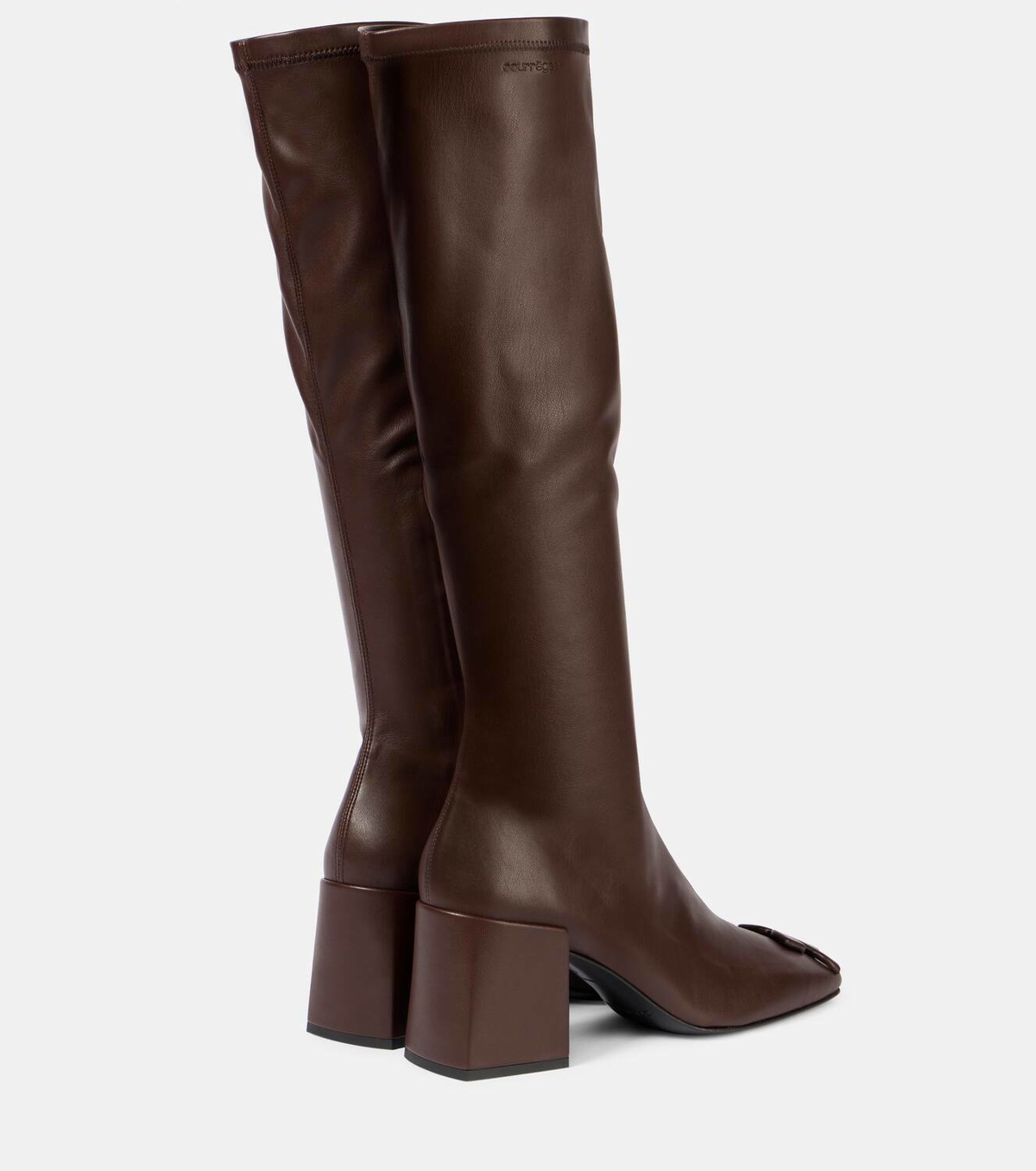 Courrèges Reedition faux leather knee-high boots