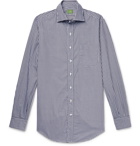 Sid Mashburn - Slim-Fit Checked Cotton-Twill Shirt - Blue