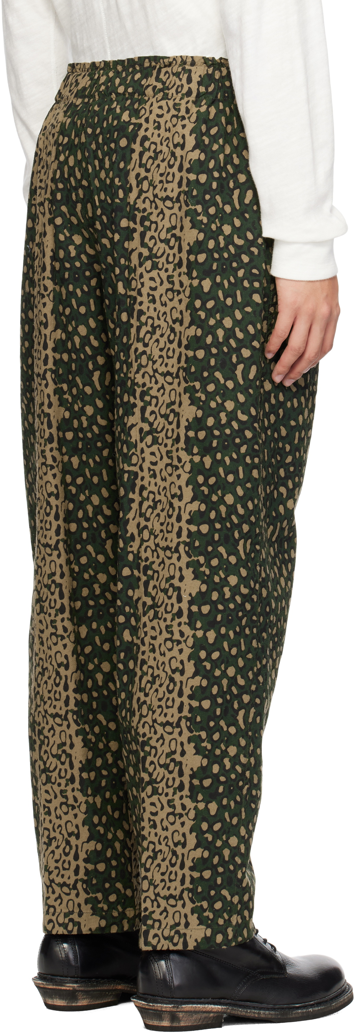 South2 West8 Green Army String Trousers