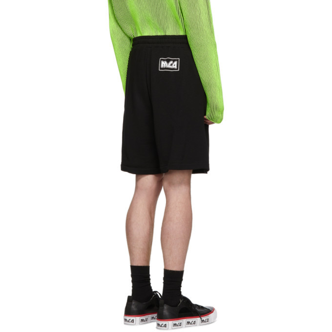 McQ Alexander McQueen Black Shrunken Shorts