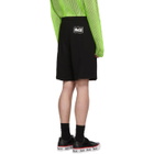 McQ Alexander McQueen Black Shrunken Shorts