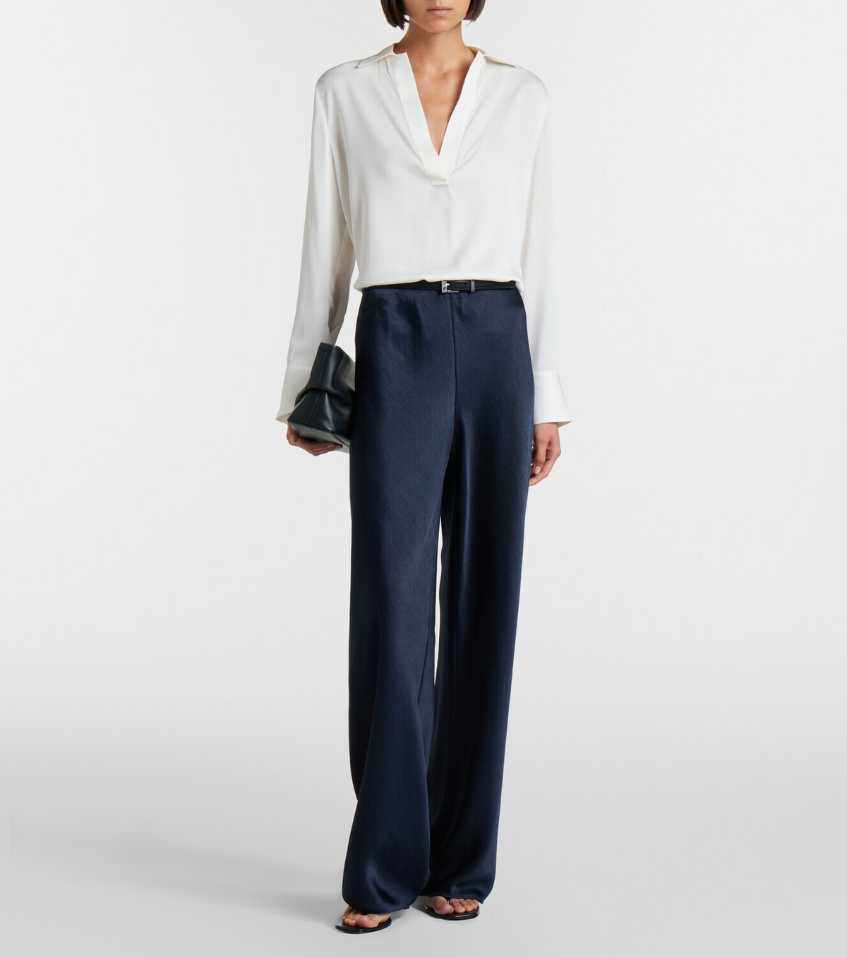 Vince Silk-blend blouse