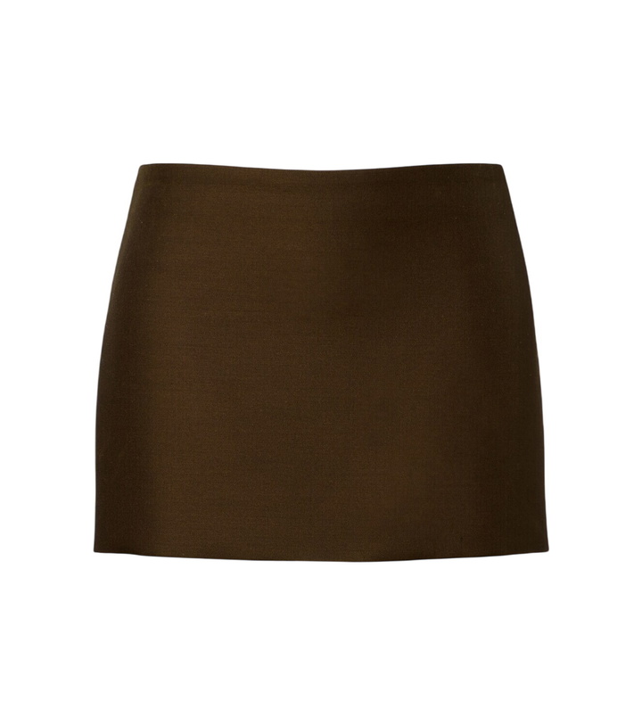 Photo: Khaite Jett wool and silk cady miniskirt