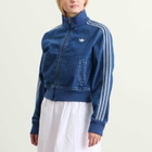 Adidas Women's Adicolor Denim Track Top in Indigo Denim