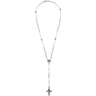 Emanuele Bicocchi Silver Rosary Chain Necklace