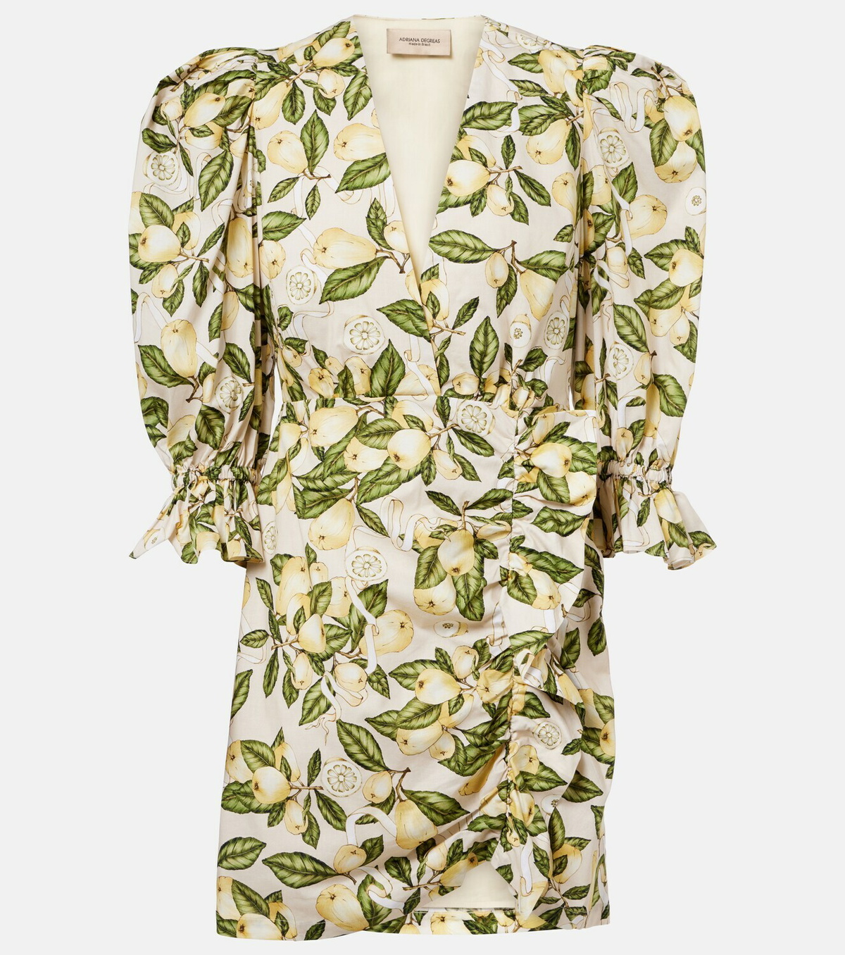 Adriana Degreas Printed cotton-blend minidress