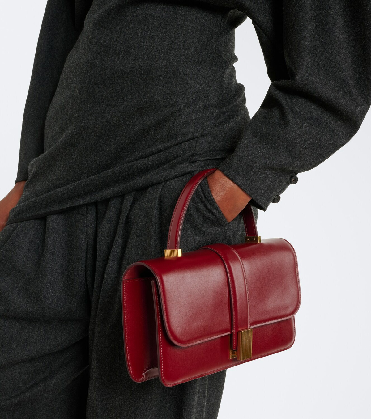 Khaite Blake Medium leather top-handle bag