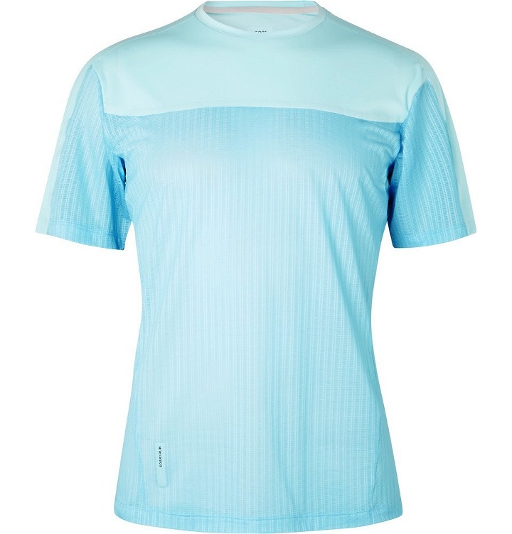 Photo: Soar Running - Hot Weather Mesh and Jersey T-Shirt - Blue