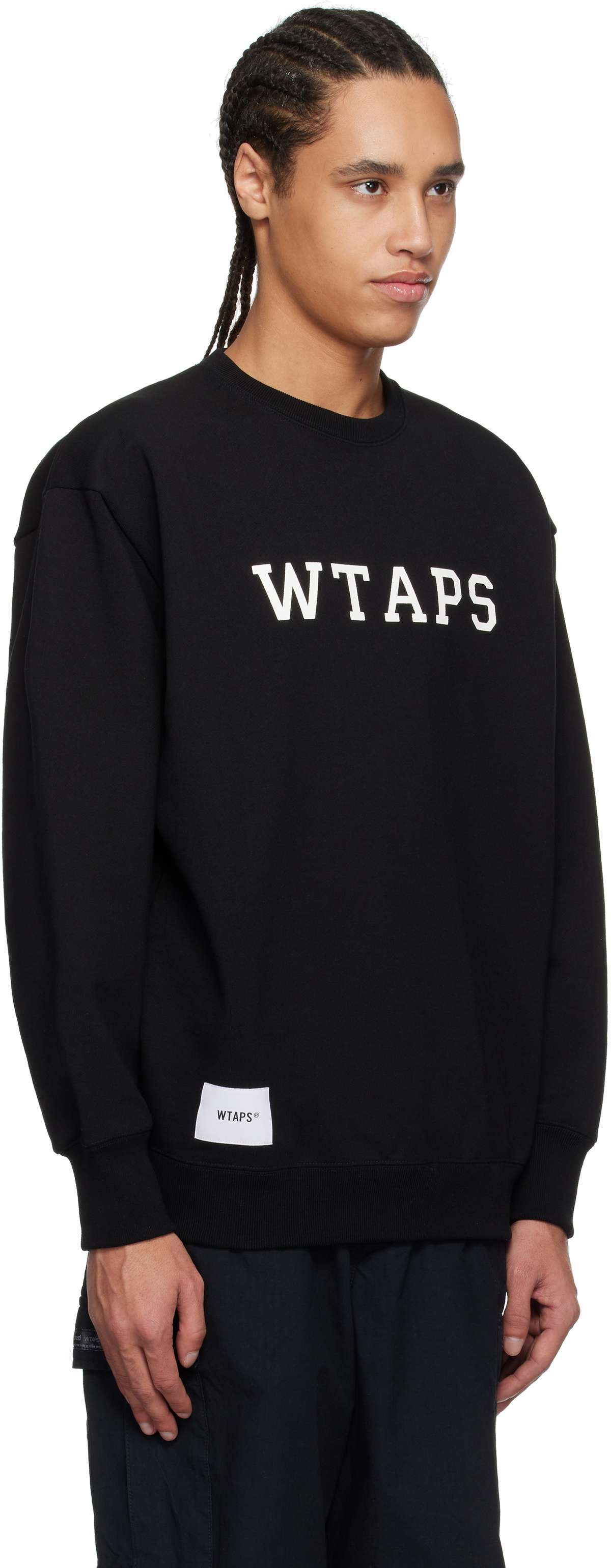 WTAPS Black Cotton Academy Sweatshirt