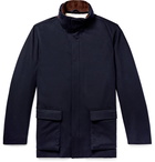 Loro Piana - Winter Voyage Suede-Trimmed Storm System Baby Cashmere Field Jacket - Blue