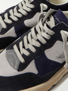 Golden Goose - Leather-Trimmed Mesh and Suede Sneakers - Blue