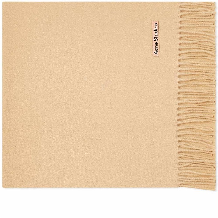 Photo: Acne Studios Canada New Scarf in Camel Brown