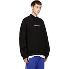 ADER error Black A-Neck Sweatshirt