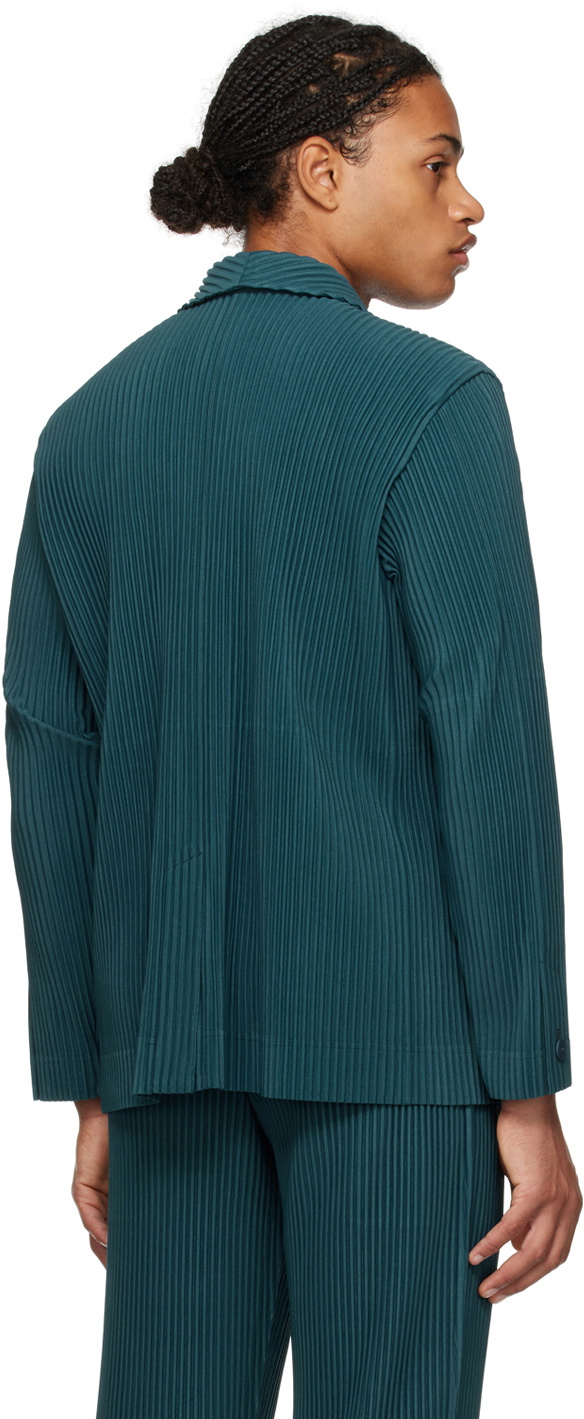 HOMME PLISSÉ ISSEY MIYAKE Green Tailored Pleats 2 Blazer