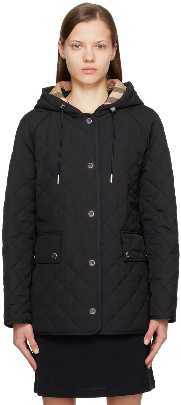 Burberry Black Quilted Jacket Burberry