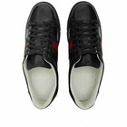 Gucci Men's Ace Crystal Monogram Sneakers in Black