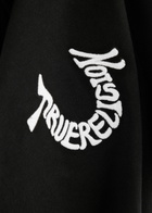 True Religion Warped Logo-embroidered Cotton T-shirt Black