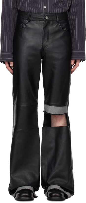 Photo: Deadwood Black Slacker Leather Pants