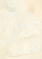 Rixo Carnation Embroidered Satin Maxi Dress Cream
