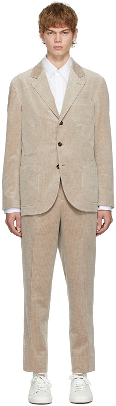 Photo: Brunello Cucinelli Beige Corduroy Cashmere Suit