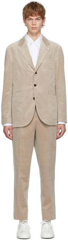 Photo: Brunello Cucinelli Beige Corduroy Cashmere Suit