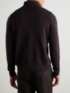 De Petrillo - Wool and Cashmere-Blend Rollneck Sweater - Burgundy