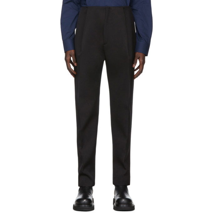 Photo: Bottega Veneta Black Double Wool Trousers