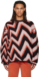 Paul Smith Orange & Black Zig-Zag Sweater